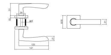 ProGriff TD-Toni QRG auf Rosette–Chrom/Nickel matt
